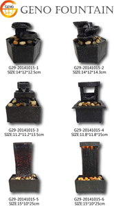 Polyresin Phật trong nhà <span class=keywords><strong>Tabletop</strong></span> đài phun nước dẫn ánh sáng & bơm phong thủy mới bán buôn đài phun nước - Product Image 4