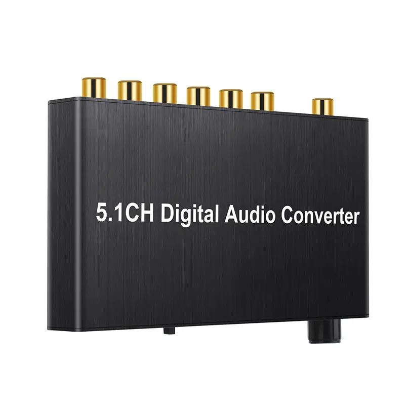 Convertidor de Audio Digital DAC, decodificador Coaxial / Toslink a 192 canales, salida analógica de 3,5mm con Control de volumen, kHz