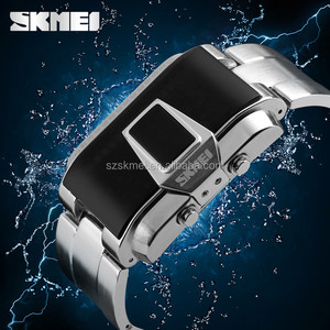 China de los aliexpress barato hombres led digital <span class=keywords><strong>reloj</strong></span> de pulsera 50 m impermeable <span class=keywords><strong>reloj</strong></span> <span class=keywords><strong>binario</strong></span> - Product Image 2