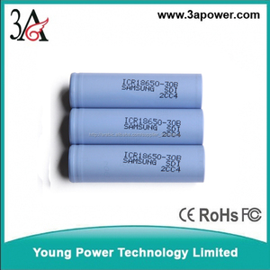 سامسونج بطارية ليثيوم 18650 icr18650-30a 3000 3.7v خلايا بطارية ليثيوم أيون ماه - Product Image 1