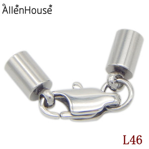 1.2mm 1.5mm 2.5mm נירוסטה סוף Caps עם לובסטר אבזם טופר שרשרת Extention עבור עור כבל DIY תכשיטי מציאת - Product Image 5