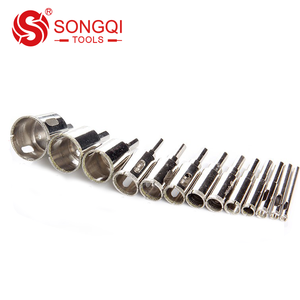 Electroplated יהלומי ליבה קידוח כלים זכוכית השיש חור קאטר משולש שוק אריח גרניט בטון זכוכית חור מסור - Product Image 6