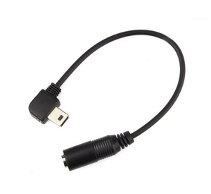 HOSHI Màu Đen Mini USB Đến <span class=keywords><strong>3</strong></span>.5Mm Micrô Bộ Chuyển Đổi Dây Cáp Cho <span class=keywords><strong>GoPro</strong></span> <span class=keywords><strong>Hero</strong></span> <span class=keywords><strong>3</strong></span> <span class=keywords><strong>3</strong></span> + 4 Cho Máy Ảnh Kỹ Thuật Số Thể Thao - Product Image 1