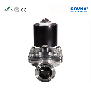 Tri Kẹp Thép Không Gỉ Cấp Thực Phẩm Vệ Sinh <span class=keywords><strong>12</strong></span> <span class=keywords><strong>Volt</strong></span> <span class=keywords><strong>2</strong></span> Inch Van Điện Từ Nước - Product Image 5