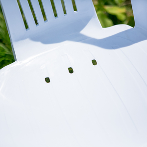 Prezzo della sedia da pranzo di plastica impilabile bianco del giardino all'aperto poco costoso