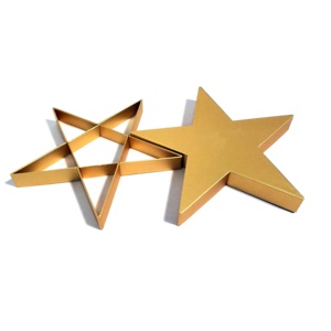 Star shape box cardboard gift box chocolate gift box with lid