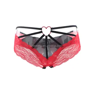 Fashion sexy mature women thong g-string panties red lingerie briefs