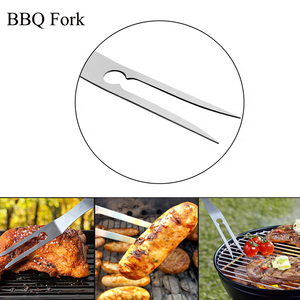 Top Class Dụng Cụ Nướng BBQ Dao Và Ngã Ba Set Nướng Thép Không Gỉ Thịt Nướng Dao Bbq Dĩa Và Tay Cầm Bằng Gỗ - Product Image 6
