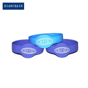 RFID 13.56mhz Passive NFC Silicone Wristband watch For Loyalty Program