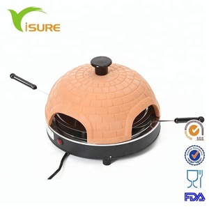 800W di <span class=keywords><strong>Argilla</strong></span> Da Tavolo Automatico Elettrico 4 Persona Mini <span class=keywords><strong>Forno</strong></span> <span class=keywords><strong>Per</strong></span> La Pizza - Product Image 3