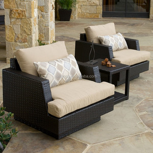 Villa piscina parte Ratán Sofa juego <span class=keywords><strong>de</strong></span> <span class=keywords><strong>comedor</strong></span> y tumbona grandes muebles <span class=keywords><strong>de</strong></span> exterior - Product Image 2