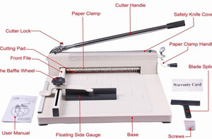 A3 Zware Handmatige Papier Guillotine 17 "Commerciële Metalen <span class=keywords><strong>Base</strong></span> A3 <span class=keywords><strong>Trimmer</strong></span>