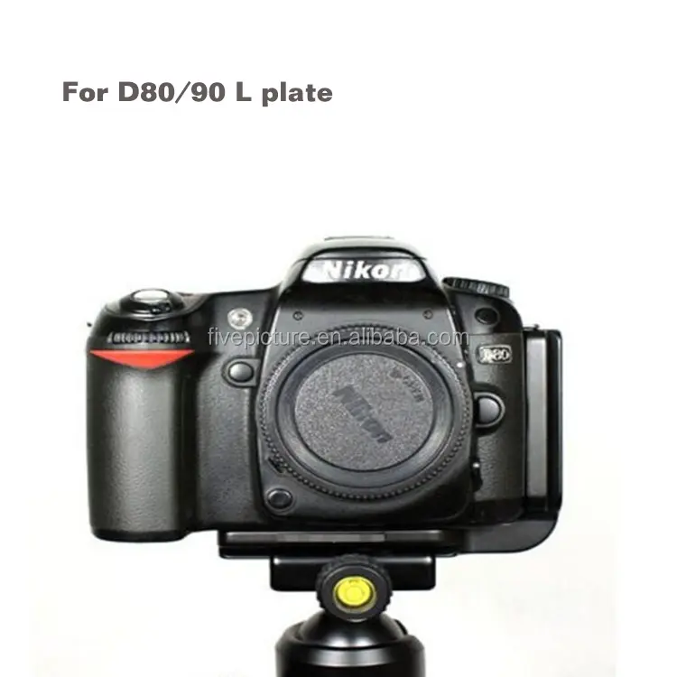 Alta calidad barato Vertical L tipo de liberación rápida L soporte de la placa Base de montaje para Canon Nikon D80 D90 DSLR Cámara
