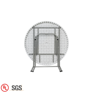 Ngoài Trời Vòng 95Cm Gấp Bảng 74Cm Chiều Cao Nhỏ Kim Loại Gấp Vườn Nhựa Gấp Bảng - Product Image 4