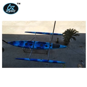 Velero/Canoa/<span class=keywords><strong>Kayak</strong></span> de 16 pies con Pedales de Doble Accionamiento, Fabricado en Polietileno de Baja Densidad Lineal (LLDPE) y Plástico, con Vela de Dacron y Accesorios de Estabilizador - Product Image 2