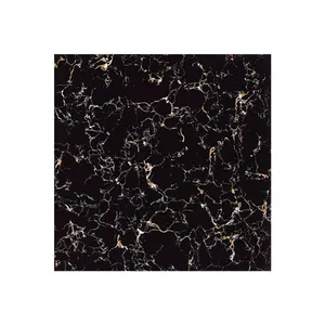 Ceramic porcelain black red granite look floor tiles 60x60