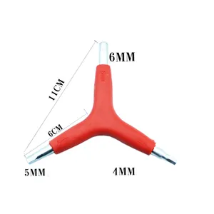 वाई प्रकार 3 रास्ता 4/5/6mm एलन साइकिल रिंच