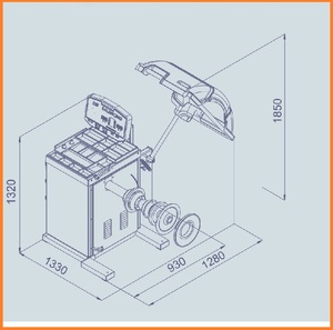 Balanceadora de Ruedas para Camiones de Servicio Pesado Bright-CB460B con Certificación CE, Máquina de Balanceo de Neumáticos - Product Image 5