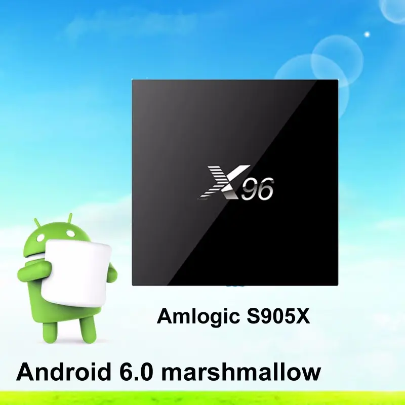يوتيوب فيديو ووتش شحن Downlod X96 Amlogic S905X 1 جرام/2 جرام Android6.0 التلفزيون مربع لاعب الإعلان الروبوت التلفزيون مربع