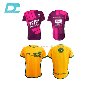 Entrega rápida diseño personalizado impresión sublimada 140 Gsm tela poliéster camiseta de los hombres - Product Image 2