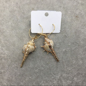 Xus NYU-<span class=keywords><strong>pendientes</strong></span> de conchas geométricas personalizadas, <span class=keywords><strong>pendientes</strong></span> de conchas de perlas - Product Image 2