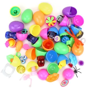 नई रंगीन प्लास्टिक खिलौना कैप्सूल के साथ भरा छोटा सा खिलौना बच्चों के लिए
