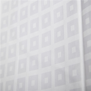 100% cotone <span class=keywords><strong>300T</strong></span> assegno in bianco jacquard tessuto per hotel
