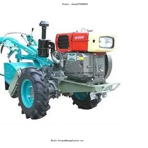 Uso Agrícola dos ruedas motocultor pequeño maíz Reaper con motor diesel