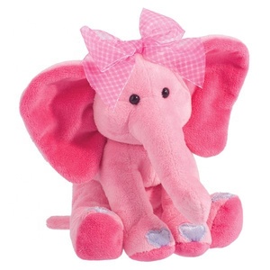Carino bella <span class=keywords><strong>rosa</strong></span> elefante giocattolo, peluche elefante animale di pezza - Product Image 2