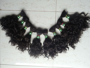 Las mejores extensiones de cabello Remy virgen natural cabello trenzado crudo sin procesar estilos rectos de onda profunda templos indios cabello humano - Product Image 2