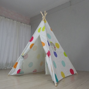 Tente en toile de coton pour enfant, jouet <span class=keywords><strong>tipi</strong></span>, jeu pour bébé, jouet - Product Image 4