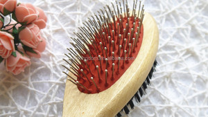 Big Size Dual Sided Manico In Legno Pet Gatto Del Cane di Animale Capelli Barboncino Pelliccia Grooming Pennello Con La <span class=keywords><strong>Spazzola</strong></span> e Pettine In di un - Product Image 5
