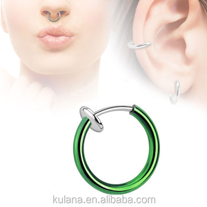 yeni varış tıbbi burun çember burun halkaları piercing çift burun halkası piercing - Product Image 2