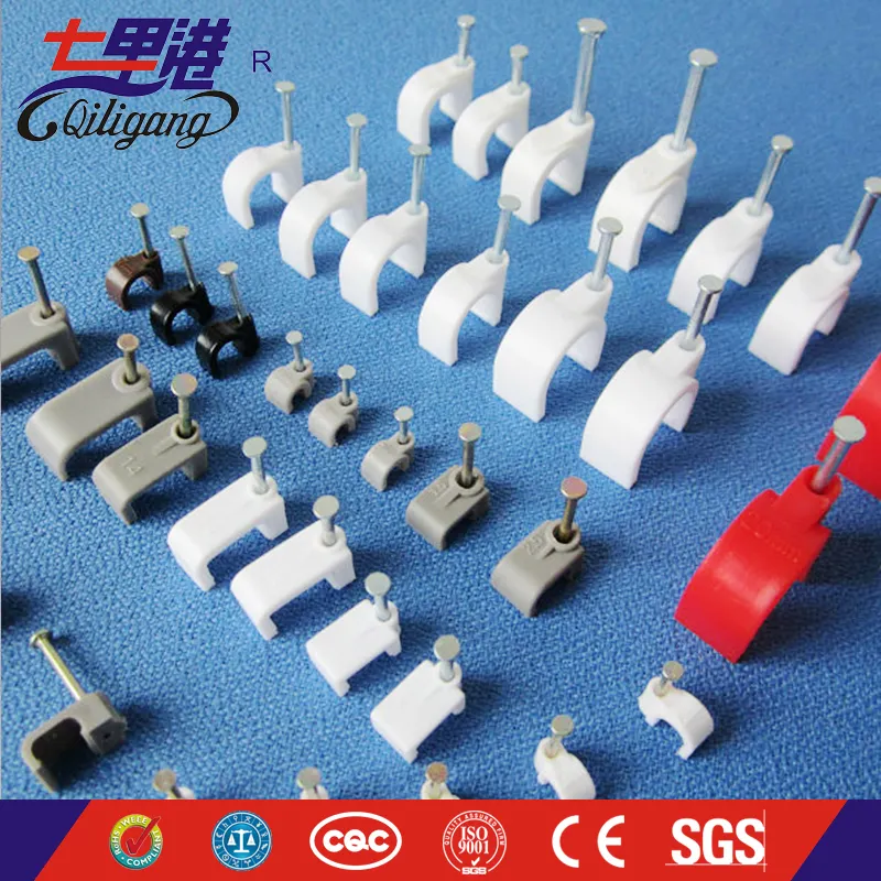 Cable Clip Circle Cable Clamp Plastic Wall Clip