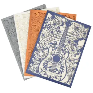 Quinceanera lời mời thẻ laser cắt độc đáo lời mời Guitar lời mời đám cưới - Product Image 1