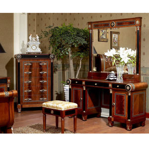 YB10<span class=keywords><strong>รอยัล</strong></span>หรูหราอิตาลีขนาด<span class=keywords><strong>คิง</strong></span>มาสเตอร์ไม้เนื้อแข็งเฟอร์นิเจอร์ห้องนอนไม้มะฮอกกานีทำชุดห้องนอนสำหรับโรงแรมประธานห้อง - Product Image 4