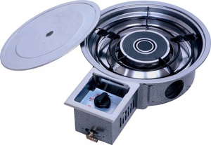 Parrilla de barbacoa de mesa infrarroja sin humo coreana, parrilla de Gas LPG LNG para restaurantes, mesa de barbacoa de estilo coreano para uso comercial - Product Image 4