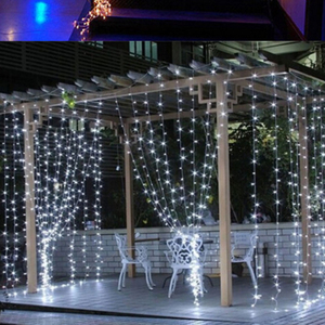 3X3 300 LEDs LED <span class=keywords><strong>String</strong></span> Curtain <span class=keywords><strong>Lights</strong></span> สำหรับงานแต่งงานกลางแจ้งสวนตกแต่งในร่ม - Product Image 6