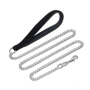 <span class=keywords><strong>Collar</strong></span> y Correa para <span class=keywords><strong>Perro</strong></span> de Hierro Cromado de 4 Pulgadas con Liberación Rápida y Asa Acolchada con Patrón Sólido - Product Image 4