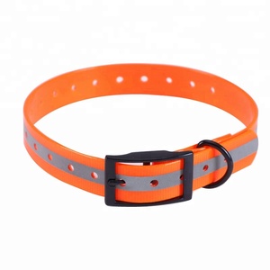 Cuerda de tracción impermeable personalizada, collares reflectantes recubiertos de PVC para perros, productos para mascotas