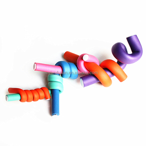 Lot <span class=keywords><strong>de</strong></span> 10 bigoudis souples en mousse pour cheveux, tiges flexibles pour boucles - Product Image 4