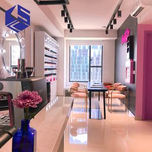 Ksl Nhà cung cấp bằng gỗ sơn móng tay Hiển thị đứng cho salon thiết kế nội thất phong cách Rack cho sơn móng tay vitrines - Product Image 3