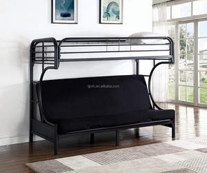 Loft Bunk Bed Frame Twin Over Full <strong>Futon</strong> Sofa Couch Sleeper <strong>Dorm</strong> Child Kid Sleep