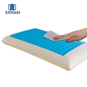 Confortevole Gomma Piuma di Memoria <span class=keywords><strong>Gel</strong></span> di Raffreddamento Infuso Testa di Sonno Del Cuscino