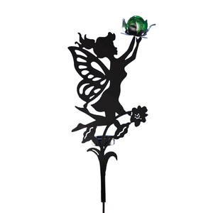 Fairy Vorm Glas Bal <span class=keywords><strong>Solar</strong></span> Licht Metalen Tuin <span class=keywords><strong>Stake</strong></span> Groothandel - Product Image 1