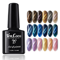Tencoco di Marca UV Led Polacco Del Gel di Alta Qualità Occhio di Gatto Soak Off Gatto Magnetico Occhio UV Del Gel Del Chiodo