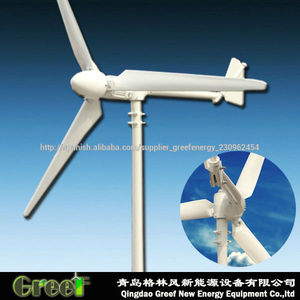 Caliente! El installtion fácil uso en el hogar fuera de la red 1kw mini de la turbina, 24v 48v generador de viento. - Product Image 1