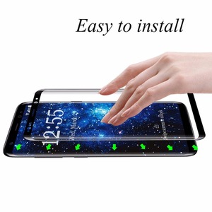 Protecteur d'écran pour Samsung S9 S22 S21 Note 20 Plus, <span class=keywords><strong>protection</strong></span> complète en verre trempé, incurvé 3D - Product Image 4