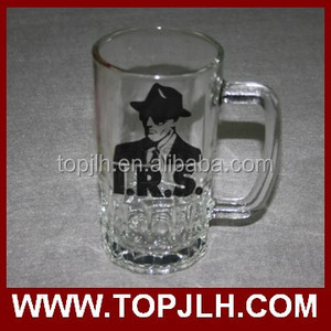 Bar accessoires commercialisation <span class=keywords><strong>de</strong></span> la bière logo imprimé en verre chope <span class=keywords><strong>de</strong></span> bière logo 2018 - Product Image 2