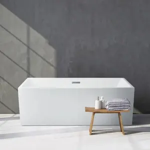 Nuovo bagno di design acrilico freestanding piccolo profondo ammollo Coperta grembiule vasca colore vasche da bagno vasca da bagno